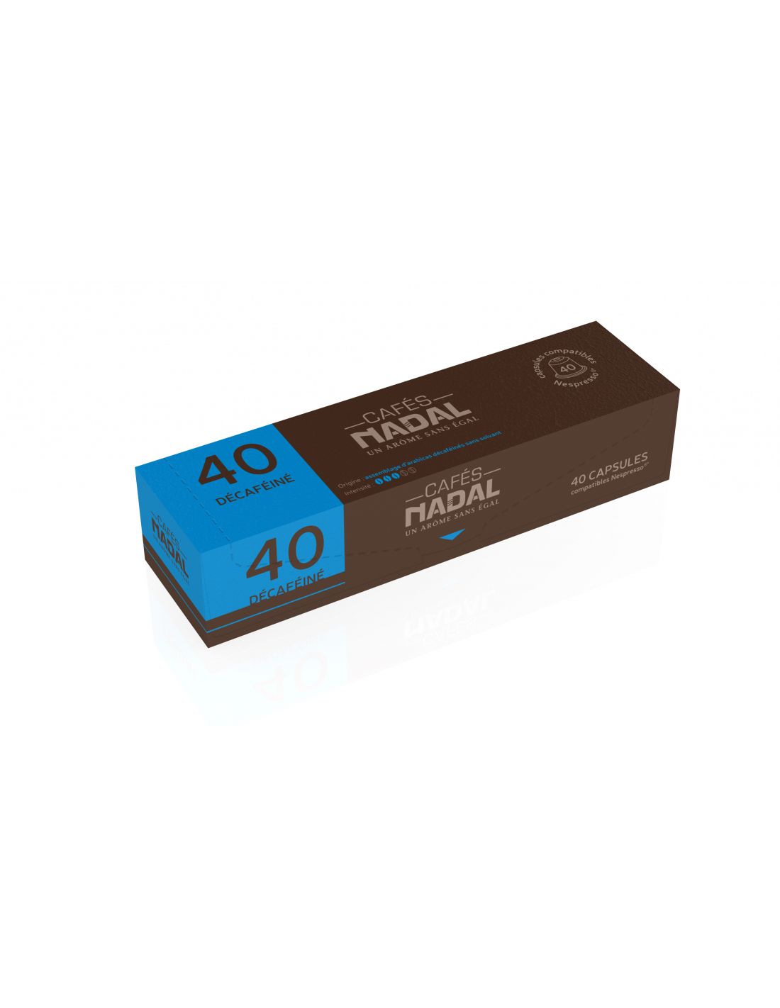 Boite 40 capsules compatibles Nespresso / Décaféiné